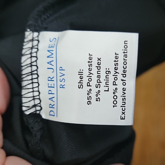 Draper James Black Velvet Dress sz Large - Picture 5 of 5